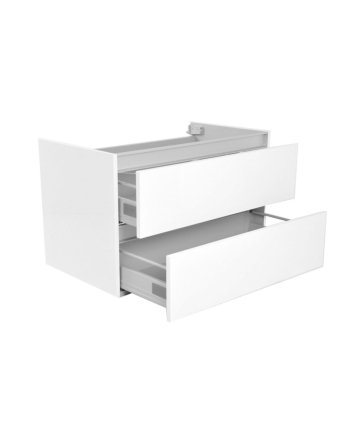 Vision onderkast met 2 laden 80 x 46 cm glans wit