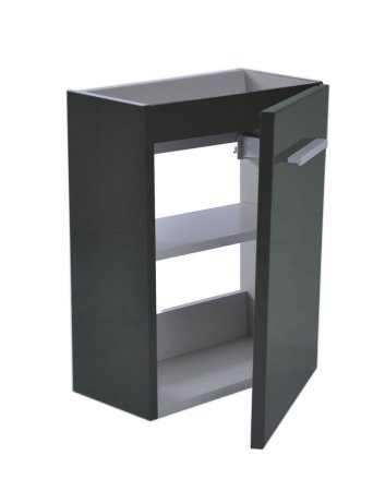 fonteinkast tbv HS fonteintje l/r 1 deur 40x21 hoogglans grijs