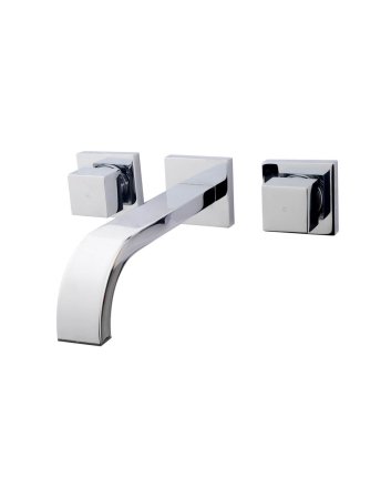 Rombo 2-knops wastafel-afbouwdeel chroom