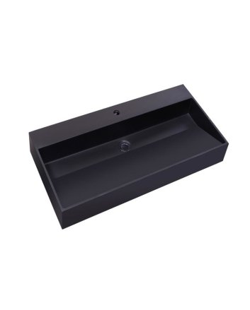 Sani DeLuxe Wastafel Quartz Trend 80, met een kraangat