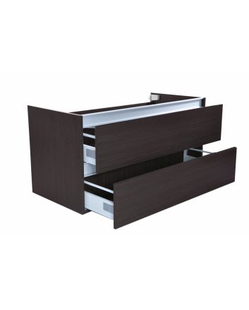 Vision onderkast met 2 laden 100 x 46 cm houtnerf grijs