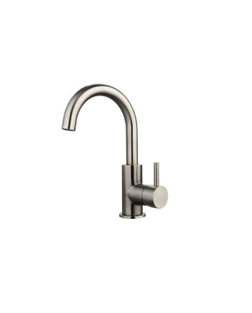 Sani DeLuxe Wastafelmengkraan opbouw Largo met draaibare uitloop Gun Metal