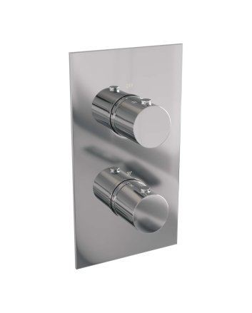BRAUER Chrome Edition 3-weg inbouwthermostaat met in- en afbouwdelen chroom