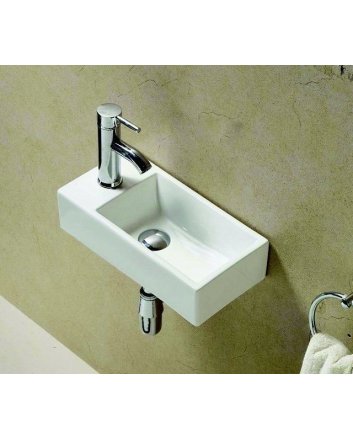 Sani DeLuxe Fontein Keramiek Pax 40,5x20x10,5 cm, links
