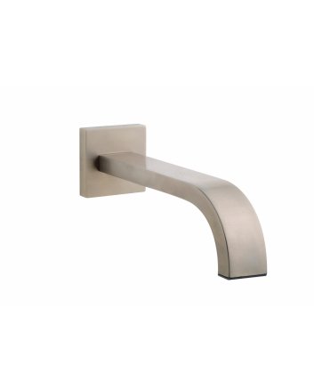 inbouw-uitloop vierkant 22cm 1/2'' geborsteld staal