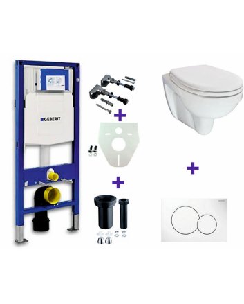 Geberit UP-320 + Trevi one pack + Sigma 01 wit