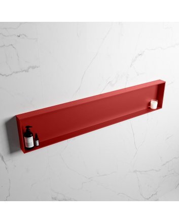Mondiaz Easy Nis 149,5x29,5cm in solid surface kleur Fire | Fire. 1 vak geschikt voor in- of opbouw