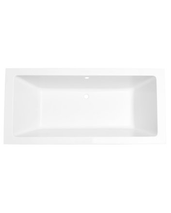 Wiesbaden Santino SQ inbouw duo ligbad 190x90x49 cm acryl glans wit