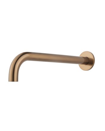 Caral baduitloop rond 30 cm 1/2'' geborsteld brons koper