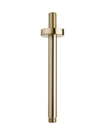 Caral douchearm met plafondbevestiging 20 cm geborsteld messing