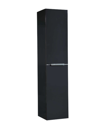 Sani DeLuxe Senza kolomkast met luxe opliggende greep Hoogglans Antraciet