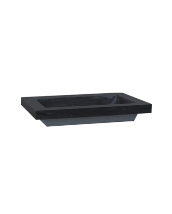 Sani DeLuxe Wastafel Trend Stone natuursteen 80, zonder kraangat