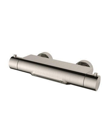 Style thermostatische waterval-badkraan cooltouch geborsteld staal
