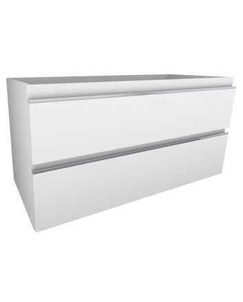 Tigris onderkast met 2 laden 100 x 46 cm glans wit
