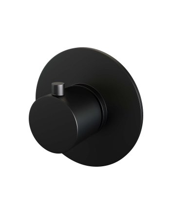 BRAUER Black Edition losse inbouwthermostaat met in- en afbouwdelen mat zwart