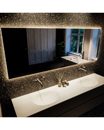 Mondiaz Bright spiegel 70x200cm Rechthoek met LED verlichting