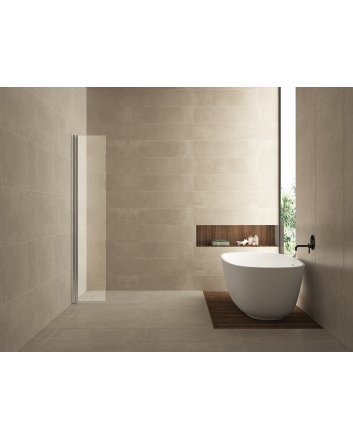 Comfort zijwand draaibaar met muurprofiel 300 x 2000 x 10 mm nano helder glas/chroom