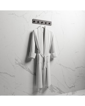 Mondiaz Easy Handdoekhaakjes 45cm solid surface kleur DarkGrey