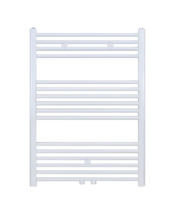 100x60 cm - 650 Watt - Ecorad Handdoekradiator - Wit (RAL9016) - Universal-6 aansluitpunten