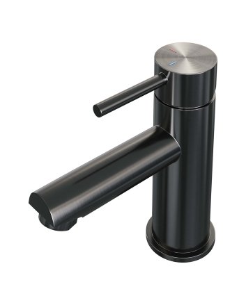 BRAUER Gunmetal Edition lage opbouw wastafelmengkraan model A gunmetal geborsteld PVD