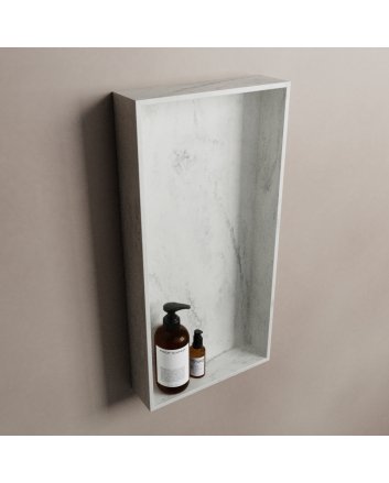 Mondiaz Easy Nis 59,5x29,5cm in solid surface kleur Opalo. 1 vak geschikt voor in- of opbouw
