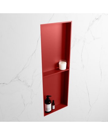 Mondiaz Easy Nis 149,5x29,5cm in solid surface kleur Fire | Fire. 2 vakken geschikt voor in- of opbouw