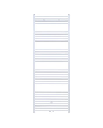 180x60 cm - 1200 Watt - Ecorad Handdoekradiator - Wit (RAL9016) - Universal-6 aansluitpunten