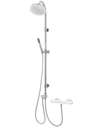 Altara douchecombinatie omstel+20cm hoofddouche chroom