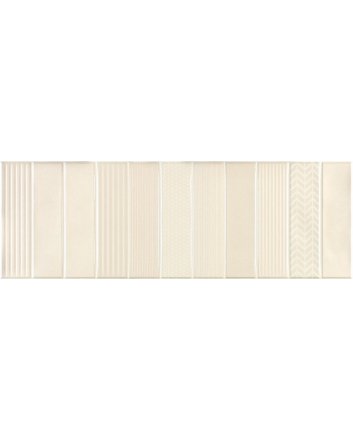 Emigres Dec leed wandtegel satijn 20x60 beige