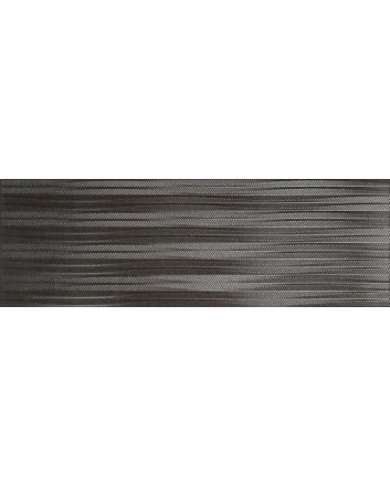 Emigres Dec slab wandtegel hoogglans 30x90 negro