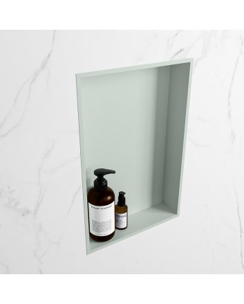 Mondiaz Easy Nis 44,5x29,5cm in solid surface kleur Greey | Greey. 1 vak  geschikt voor in- of opbouw