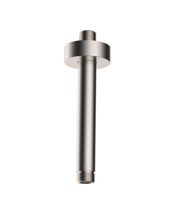 Caral douchearm met plafondbevestiging 15 cm geborsteld staal