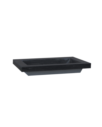 Sani DeLuxe Wastafel Trend Stone natuursteen 100, met een kraangat