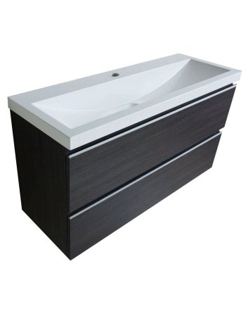 Shall onderkast 100 x 36 cm houtnerf grijs