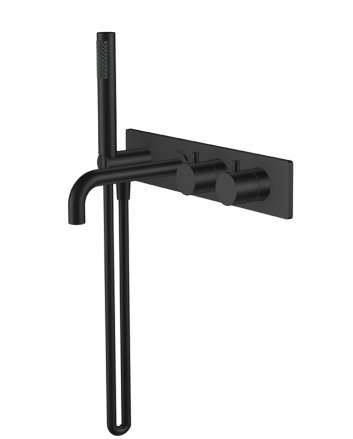 Style inbouw badthermostaat muur mat zwart