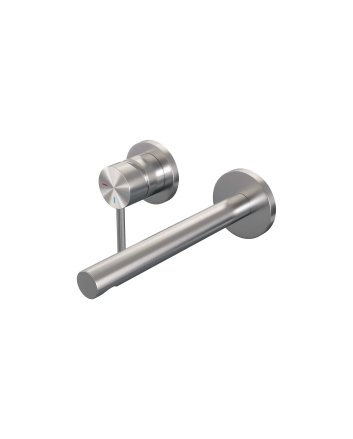 BRAUER Brushed Edition inbouw wastafelmengkraan met rechte uitloop en rozetten model A2 RVS geborsteld PVD