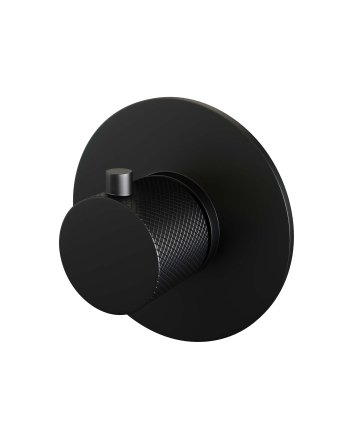 BRAUER Black Carving losse inbouwthermostaat met in- en afbouwdelen mat zwart