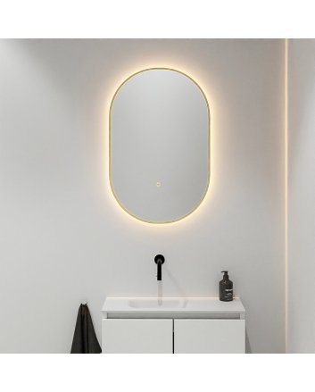 Mondiaz Glow spiegel ovaal 45x90cm Oro Bewegingssensor LED verlichting rondom