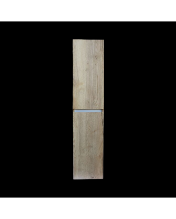 Sani DeLuxe Trendline basic kolomkast met greeplijst aluminium Natural Oak