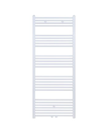 160x60 cm - 1050 Watt - Ecorad Handdoekradiator - Wit (RAL9016) - Universal-6 aansluitpunten