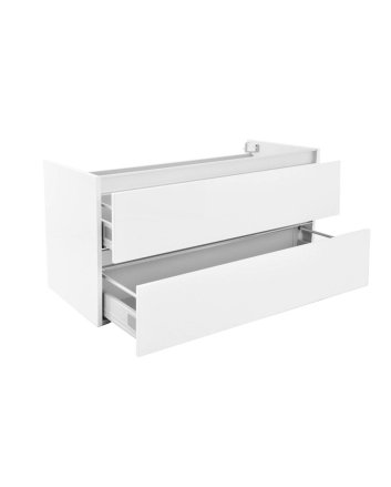 Vision onderkast met 2 laden 100 x 46 cm glans wit
