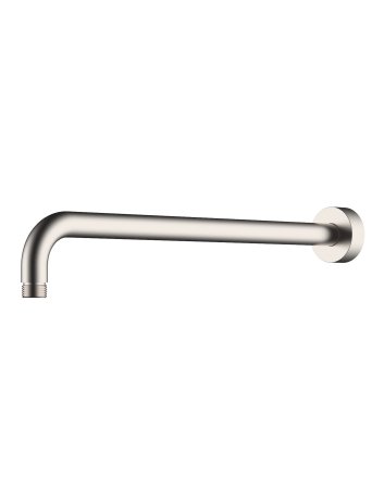 Caral douchearm met muurbevestiging 45 cm geborsteld staal