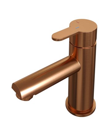 BRAUER Copper Edition lage opbouw wastafelmengkraan model D koper geborsteld PVD