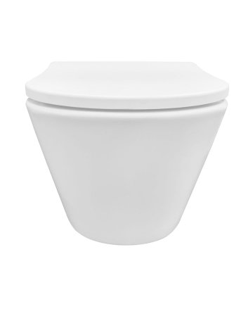Vesta wandcloset rimless met Shade slim toiletzitting softclose en quick release mat wit