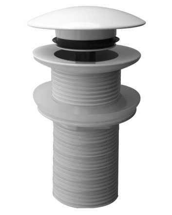 UniMatch clickwaste afvoerplug verlengd 5/4" glans wit