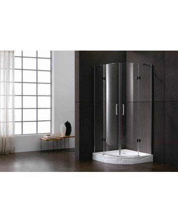 Sani DeLuxe Douchecabine kwartrond 2 deuren 90