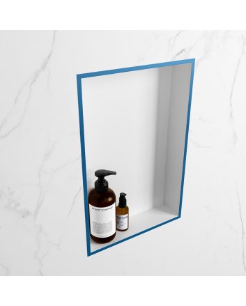 Mondiaz Easy Nis 44,5x29,5cm in solid surface kleur Jeans | Talc. 1 vak  geschikt voor in- of opbouw