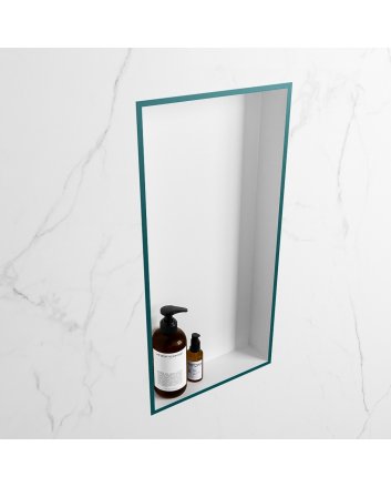 Mondiaz Easy Nis 59,5x29,5cm in solid surface kleur Smag | Talc. 1 vak  geschikt voor in- of opbouw