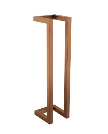 Loft handdoekrek 50 x 12.5 x 12.5 cm geborsteld brons koper