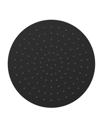 Wiesbaden Ufo luxe hoofddouche ultra plat 30 cm mat zwart